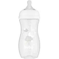 Mamadeira Buba Easy Flow Nuvem Branca 330 ml  - Menino Menina 4+ - Unisex