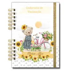 Caderneta de Vacinação do Bebê - Ursinha de Girassol