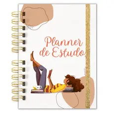 Agenda Planner de Estudos - Planejamento estratégico - A5 Emf Planners