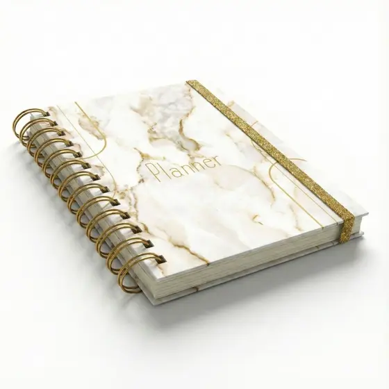 Agenda Planner Strategy - Mármore Dourado  - EMF.Planners