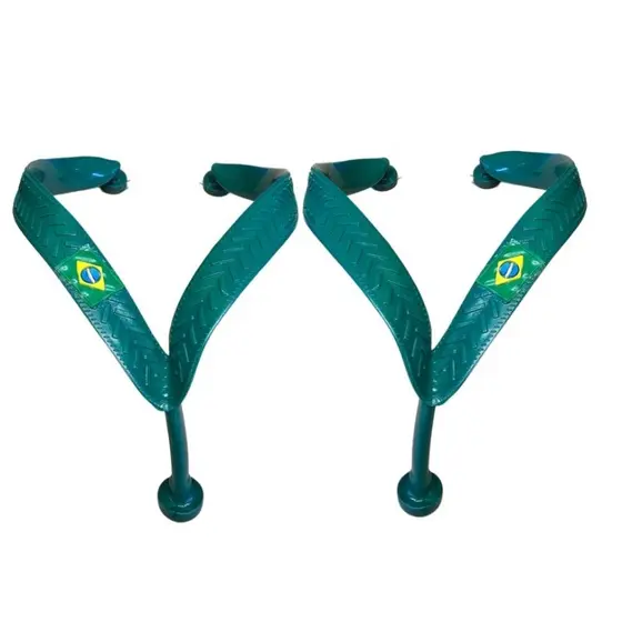 CorreiaTiras tradicional para chinelo top estilo copa do mundo Brasil 1 par