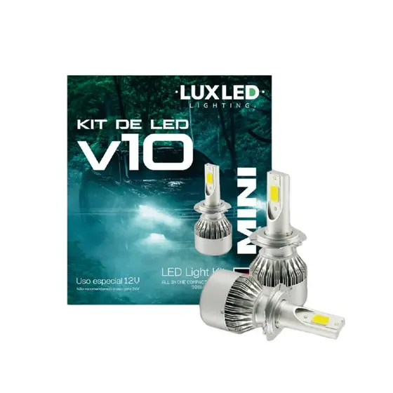 Lampada Super Led Light Mini V10 20000 Lumens H1 H3 h4 H7 H11 H13 H16 H27 9005 9006 9007 6500k 30W