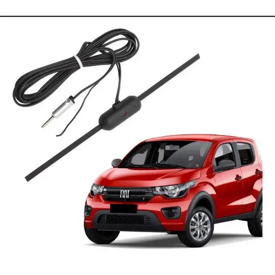Antena Interna Rádio AM FM para Automóveis Pick-up Caminhão Van Trailer Universal de Para-brisa