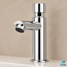 Torneira Automática Alta Cromada Luxo Para Banheiro Lavabo Mesa Bancada