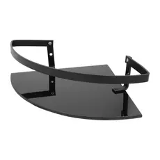 Porta Shampoo de Canto Luxo Preto Fosco Luxo Para Banheiro