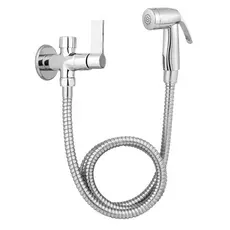 Ducha Higiênica Com Derivação Para Banheiro Lavatório Engate 02 Metros Metal Luxo
