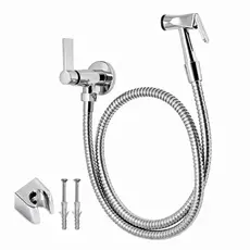 Ducha Higiênica Banheiro Completa Luxo Metal Cromado 1,20m Chuveirinho Privada