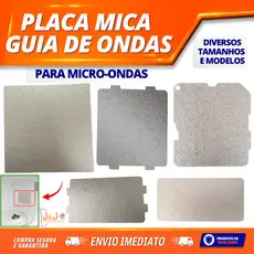 Placa Mica Guia de Ondas Microondas Filtro De Radiação Proteção Faisca Vários modelos Consulte o seu