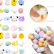 Animais Fofos de Mochi Squishy – 30/50/100PCS, Brinquedos para Alívio de Estresse Infantil, Lembrancinhas de Festas