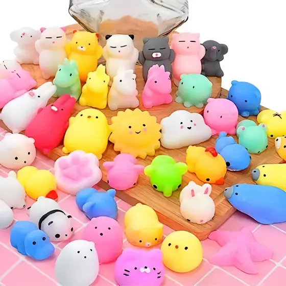 Bichinhos Mochi Macio De Apertar Alivio Estresse Fidget Alta Qualidade Premium Brinquedo Sensorial Modelos Sortidos