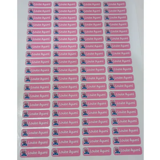 Etiqueta Escolar Adesivo Vinil Personalizado