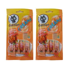 Petisco Gatos Chuchups Churu Truly Sabor Frango 8 sachês 15g