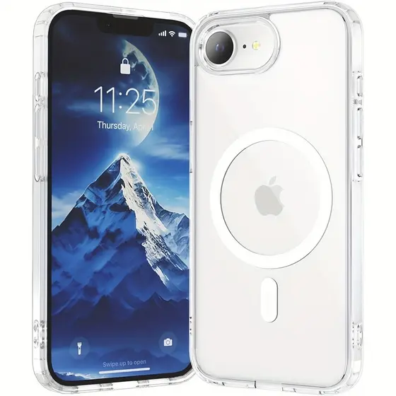 Baratie- Capa Magnética para iPhone 16E [Prevenção de Amarelamento] Capa Elegante e Resistente a Riscos