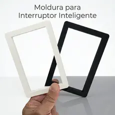 Moldura Slim para Interruptor Inteligente 4x2 Wi-Fi Touch Cobre Imperfeições da Parede - Acabamento Perfeito