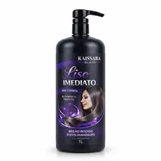 Progressiva Liso Imediato 1 Litro Kaissara Beauty Sem Formol 100% Orgânica Cabelos Hidratados