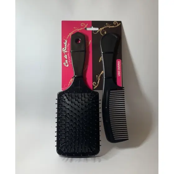 Kit Escova 533 Preta + Pente