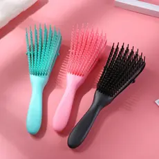 Escova Polvo Para Pentear Cabelo Cacheado - Cachos - Crespo Desembaraça Fácil COD 7500