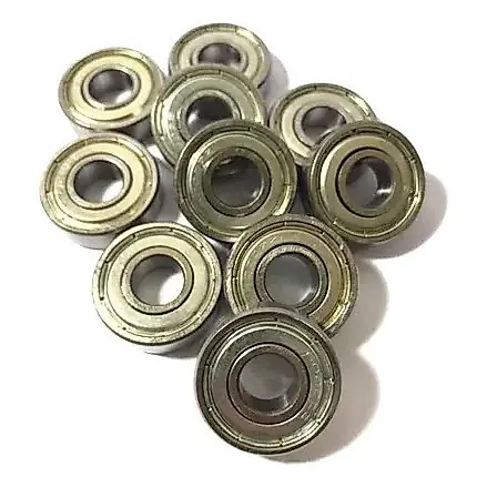 Kit 10 Rolamento 6301 zz 6301zz - Medidas: 12x37x12mm Blindado Rolima Rolamentos