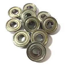 Kit 10 Rolamento 6301 zz 6301zz - Medidas: 12x37x12mm Blindado Rolima Rolamentos
