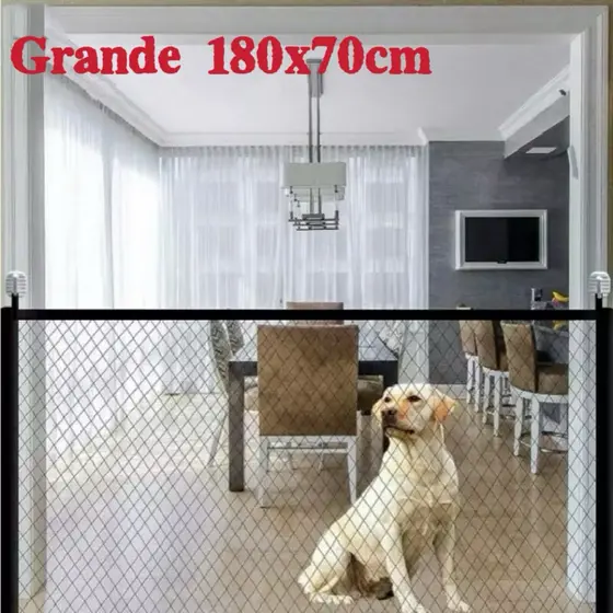 Tela Pet de Proteção Para Cachorro De Porta 180x70cm Grande Casa Gato Cao Bebe