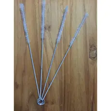 Kit 4 Escovas para limpeza canudo aço inox reutilizável sustentável