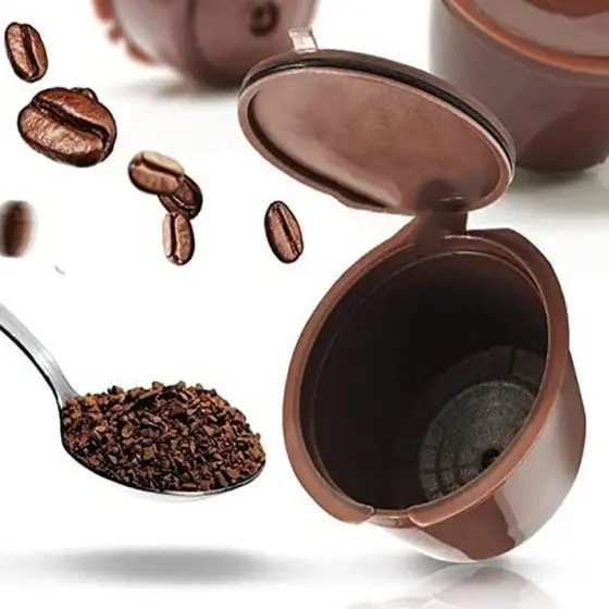 2 Cápsula Café Reutilizável Dolce Gusto Recarregável Refrescante Efectivo Promoção
