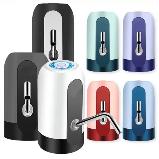 Verde/Roxo/Branco Bomba Elétrica De Galão Universal Com Carregamento USB Para Galão Garrafão De Água Promoção