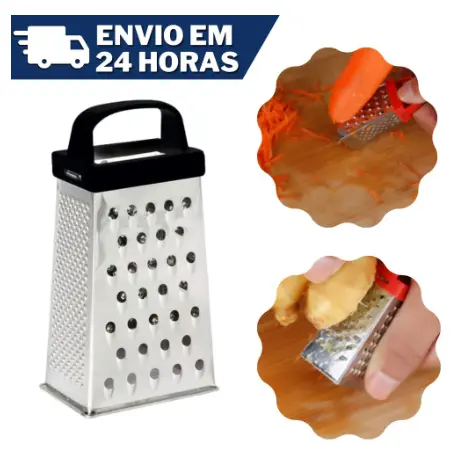 Mini Ralador De Aço Inox Com Ralador De Alho Processador Cozinha Promoção
