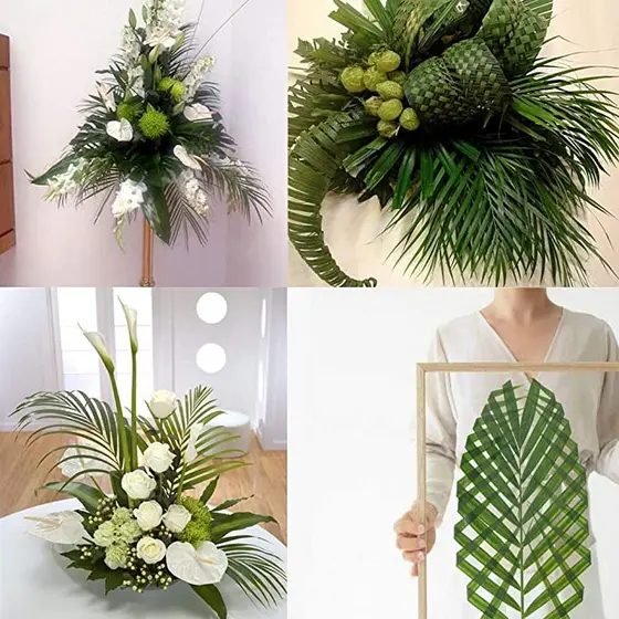 Kit 20 Planta Artificial  Para Decorar Jardins, Folhas Artificiais Para Decoração