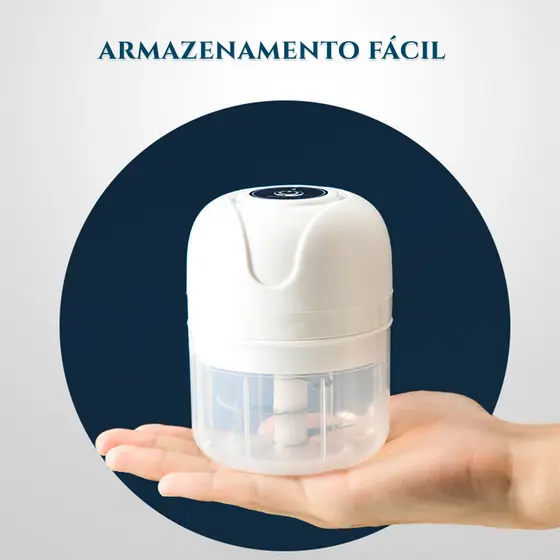 Mini Processador Elétrico Moedor Mini Triturador Processador Manual De Temperos  Alho Cebola