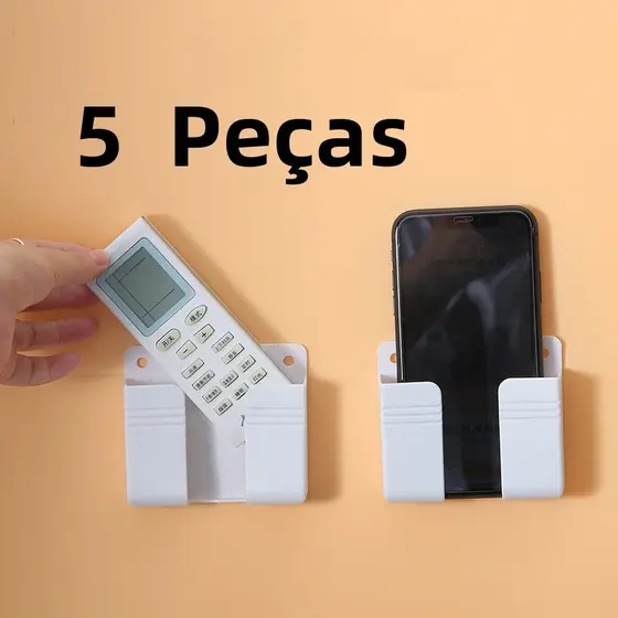 5 Suporte De Parede Multifuncional Design De Carregamento Caixa De Armazenamento Controle Remoto Promoção