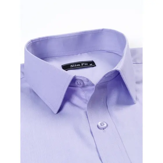 Camisa Social Masculina Slim Fit Manga Longa Mitong Sem Elastano Elegante e Antirrugas 40%Algodão + 60%Poliéster