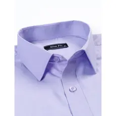 Camisa Social Masculina Slim Fit Manga Longa Mitong  Sem Elastano Elegante e Antirrugas 40%Algodão + 60%Poliéster