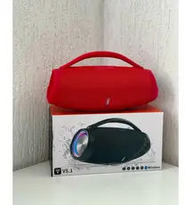 Caixa de Som Bluetooth Boombox 3 Portátil 22cm | Alto-Falante Sem Fio, Som Potente, Recarregável e Compacta