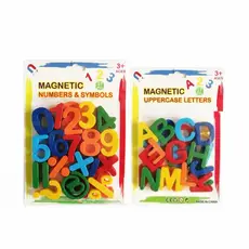 Kit Alfabeto Magnético com Números 37 Peças Brinquedo Educativo Infantil Imã Geladeira
