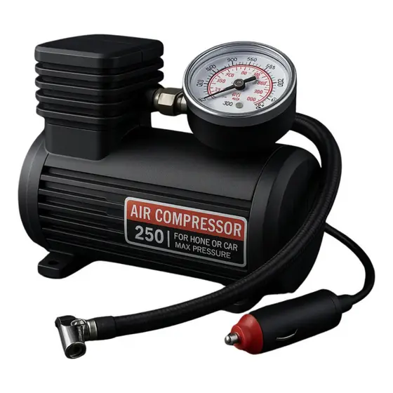Mini Compressor De Ar Portátil 250Psi O Mais Potente 12Volt