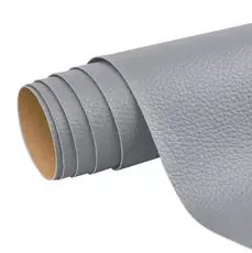 Reparo para Couro Sintético Preto Autoadesivo 20x30cm | Remendo para Sofá, Banco de Carro e Estofados