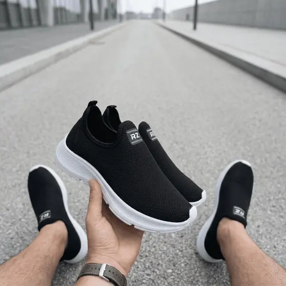 Tênis Meia Masculino Calce Fácil Slip On Confortável Casual