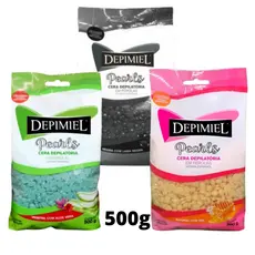 Cera Depilatória Quente Depimiel  Elástica Granulado Profissional 500g
