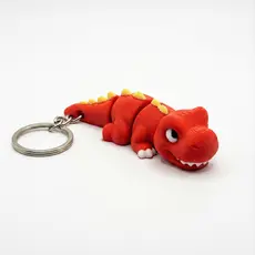 Chaveiro Dinossauro Articulado 3D – Flexível, Presente Criativo