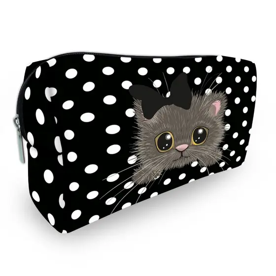 Necessaire Plus Bolsa Feminina Gatinho Poá SEM ALÇA  ENVIO IMEDIATO Coleção 2024 2025