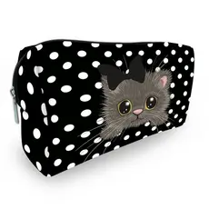 Necessaire Plus Bolsa Feminina Gatinho Poá SEM ALÇA  ENVIO IMEDIATO Coleção 2024 2025