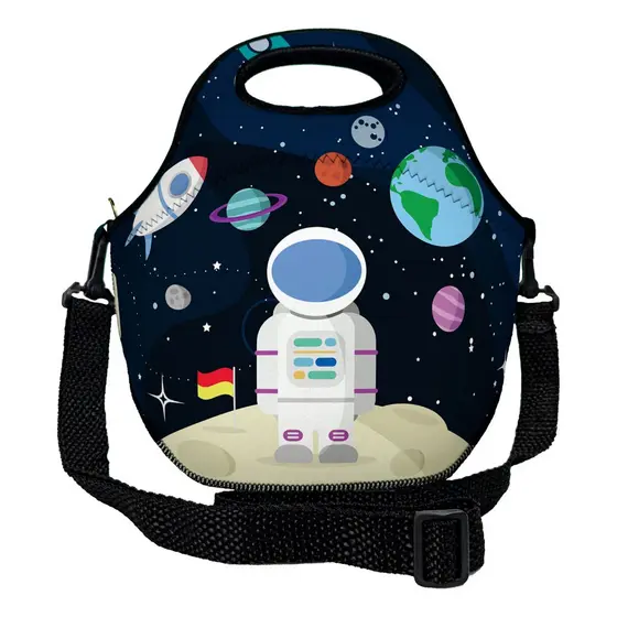Bolsa Lancheira Térmica Feminina em Neoprene Básica com Alça Tiracolo