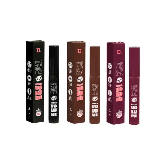 Mascara Para Cilios Peel Off Panda Ultra Volume Extremo Novo Aplicador