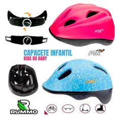 Capacete Infantil Kids ou Baby PTK CICLISMO/SKATE/PATINS/PATINETE Com Regulagem  - Varias Cores