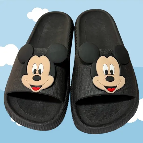 Chinelo Nuvem Mickey Slide Infantil Confortavel Macio Barato Menina Menino Adulto