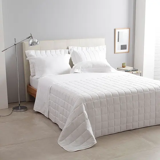 Jogo de Cama Casal Cetim 300 Fios Buddemeyer Damask Stripes 100% Algodão Penteado 4 peças
