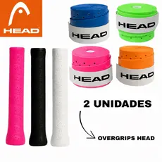 Kit 2Un Overgrips HEAD Perfurado Colorido - Grip Para Raquete Tennis, Beach Tênis, Padel