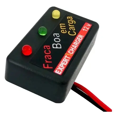 Voltímetro Digital De Leds 12 Volts - Resistente A Água - Acessório para carro