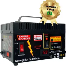 Carregador Baterias Automotivo 12v Até 200 Amperes + Voltímetro - Ótimo Acessório para Carro